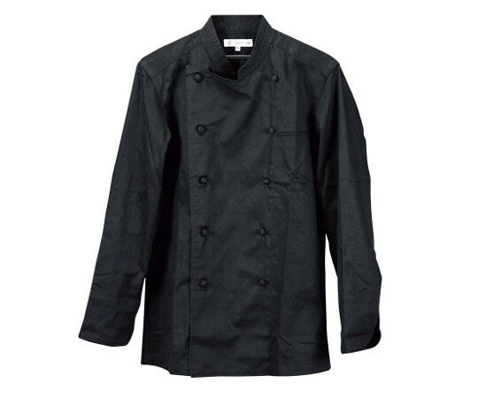 ★ポイント最大16倍★【全国配送可】-コックコート(男女兼用)BA1041-9 LL ブラック セブンユニフォーム 型番 3703940 JAN 458231...