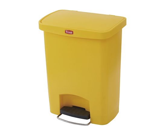★9/4-11 P最大27倍★【全国配送可】-ステップオンコンテナ　ワイド　イエロー　袋止め付き Trust（トラスト） 型番 KTLN411 　JAN 6947048879097 aso 64-4200-08 ●在庫品 納期約 7営業日-【医療・研究機器】