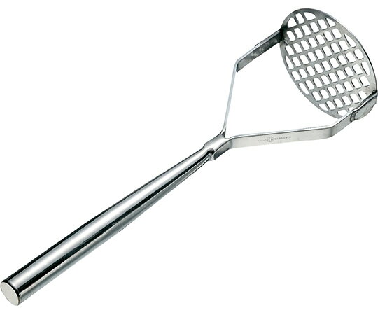 ★ポイント最大16倍★【全国配送可】-18-8パイプ柄業務用ポテトマッシャー　小 エムテートリマツ 型番 　..