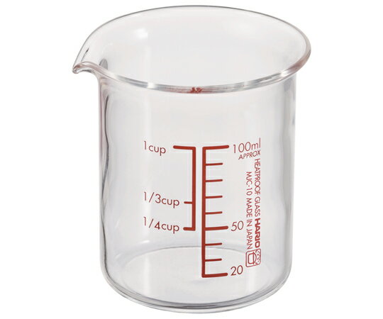 ★ポイント最大16倍★【全国配送可】-耐熱ガラス製メジャーカップ　100mL　36個セット HARIO 型番 MJC-10..