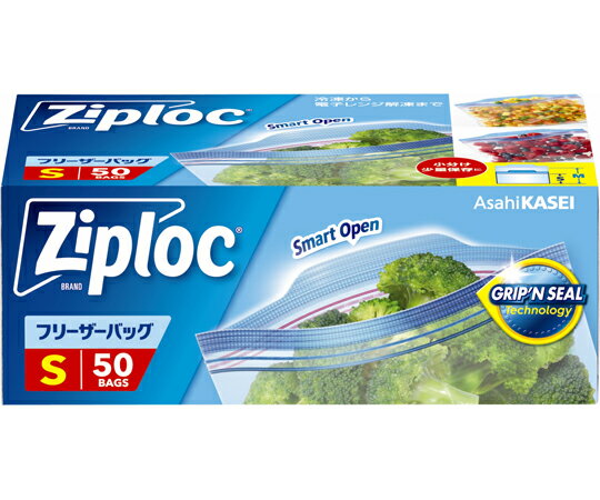 ★4/14-17 P最大27倍★【全国配送可】-ジップロック フリーザーバッグ S 50枚 旭化成 型番 　JAN 4901670116137 aso 67-3052-34 ●在庫品 納期約 3営業日-【医療・研究機器】のサムネイル