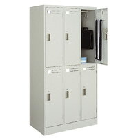 ★いまだけ！ポイント最大16倍★【全国配送可】- LKロッカー　シリンダー錠タイプ　6人用　ナチュラルグレーコクヨ 品番 LK-6F1 atk 5899-0421　58990421 -【キスパ家具】