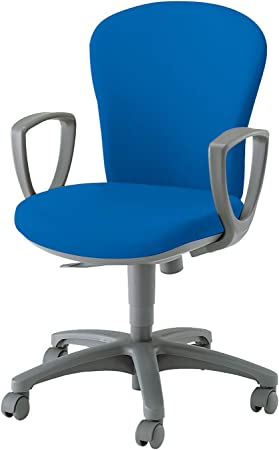 ★ポイント最大16倍★【全国配送可】- 回転イス　レグノ2　ローバックサークル肘コクヨ 品番 CR-G211F4HSN69-W モデレートブルー atk 6333-2063　63332063 -【キスパ家具】