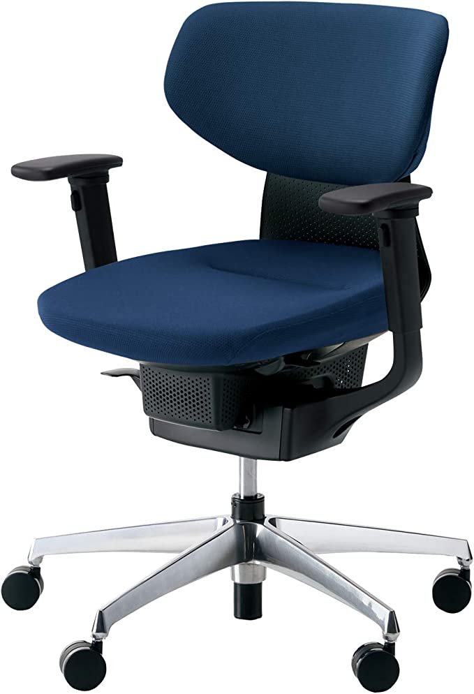 ★ポイント最大16倍★【全国配送可】- オフィスチェア　イング　クッションコクヨ 品番 CR-GA3211E6G4T7-W ブラック／ネイビー atk 6556-6329　65566329 -【キスパ家具】