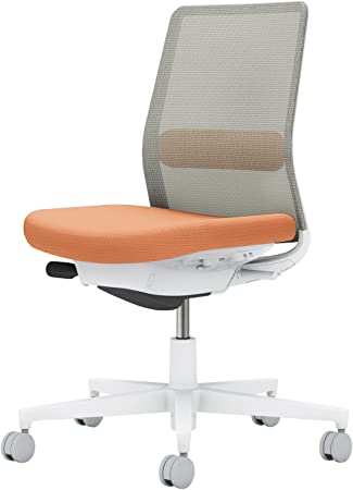 ★ポイント最大16倍★【送料無料】- オフィスチェア　モネットコクヨ 品番 C03-W102U-W0YE20Y1 ホワイトグレー／ペールテラコッタ atk 6658-9419　66589419 -【キスパ家具】