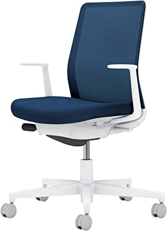 ★ポイント最大16倍★【送料無料】- オフィスチェア　モネット　L型肘つきコクヨ 品番 C03-W110U-WT7T7X1 ホワイトグレー／ネイビー atk 6659-0897　66590897 -【キスパ家具】