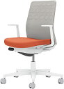 ★ポイント最大16倍★【送料無料】- オフィスチェア モネット L型肘つきコクヨ 品番 C03-W210U-W0TE2X1 ホワイトグレー/ソフトテラコッタ atk 6659-4482 66594482 -【キスパ家具】