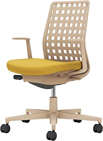 ★ポイント最大16倍★【送料無料】- オフィスチェア　モネット　L型肘つきコクヨ 品番 C03-Z310U-Z1S1KX1 オリーブイエロー／ソフトベージュ atk 6659-8701　66598701 -【キスパ家具】(3)