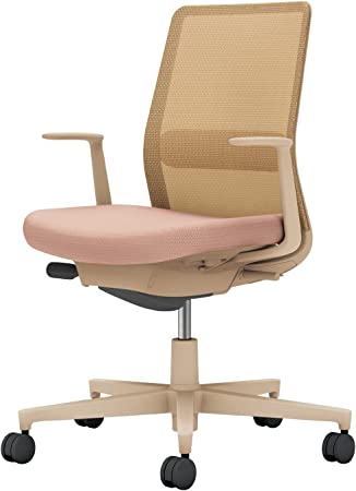 ★ポイント最大16倍★【送料無料】- オフィスチェア　モネット　L型肘つきコクヨ 品番 C03-Z112U-Z9GYK9G1 ソフトベージュ／アッシュピンク atk 6662-8903　66628903 -【キスパ家具】