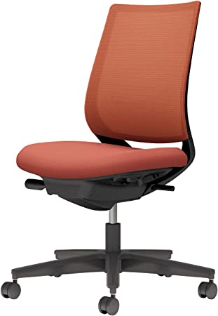 ★ポイント最大16倍★【送料無料】- チェア ミトラ2 肘無コクヨ 品番 C04-B100MW-BK0T0T1 ブラック/ソフトテラコッタ atk 6666-1665 66661665 -【キスパ家具】
