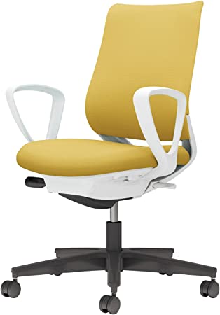 ★ポイント最大16倍★【送料無料】- チェア　ミトラ2　サークル肘コクヨ 品番 C04-B150CU-E11S1S1 ホワイトグレー／オリーブイエロー atk 6666-4673　66664673 -【キスパ家具】(3)