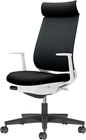 楽天【文具の月島堂】楽天市場店★ポイント最大16倍★【送料無料】- チェア　ミトラ2　L型肘コクヨ 品番 C04-B390MW-E1B6E61 ホワイトグレー／ブラック atk 6667-5037　66675037 -【キスパ家具】