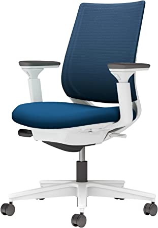 ★ポイント最大16倍★【送料無料】- チェア　ミトラ2　可動肘コクヨ 品番 C04-W130MW-E1T6T61 ホワイトグレー／プルシアンブルー atk 6667-6768　66676768 -【キスパ家具】