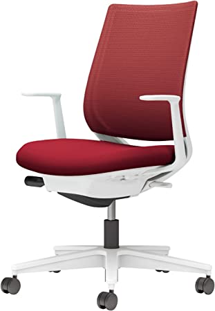★5/9-16 P最大27倍★【送料無料】- チェア ミトラ2 L型肘コクヨ 品番 C04-W190MW-E1A8A81 ホワイトグレー/カーマイン atk 6667-7666 66677666 -【キスパ家具】