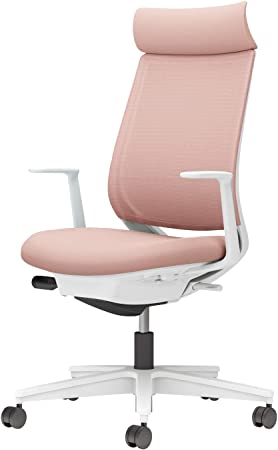 ★ポイント最大16倍★【送料無料】- チェア　ミトラ2　L型肘コクヨ 品番 C04-W390MW-E19G9G1 ホワイトグレー／アッシュピンク atk 6667-9578　66679578 -【キスパ家具】