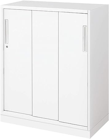 ★ポイント最大16倍★【全国配送可】- システム収納　エディア　3枚引き違い戸コクヨ 品番 BWU-HD348SSAWN ホワイト atk 6275-0431　62750431 -【キスパ家具】