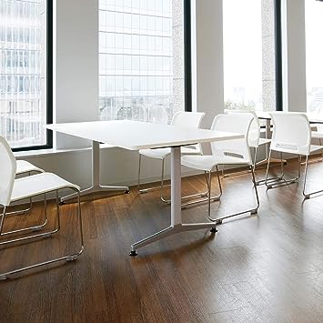 ★8/4-11 P最大27倍★【全国配送可】- ミーティングJUTO T字脚Rキャスターコクヨ 品番 MT-JTTR127S81MAW-C フラットシルバー/ホワイト atk 6277-6585 62776585 -【キスパ家具】 [2]