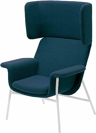 ★6/22-27 P最大27倍★【全国配送可】- ラウンジチェア　ノーション　ハイバックコクヨ 品番 CN-100SAAGY6J ホワイト／ピーコック atk 6444-6622　64446622 -【キスパ家具】