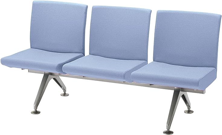 ★ポイント最大16倍★【全国配送可】- ロビー コレッティ2 3連肘無コクヨ 品番 CN-4203VZ62 ライトマリン atk 6482-1702 64821702 -【キスパ家具】