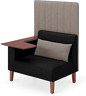 ★ポイント最大16倍★【全国配送可】- ラウンジチェアー　インターバル　1面コクヨ 品番 NIN-A10U-WS5NC1281 ブラウン／ディムグレー atk 6536-3546　65363546 -【キスパ家具】