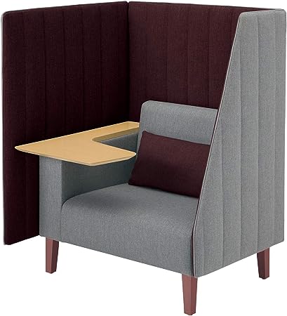 ★ポイント最大16倍★【全国配送可】- ラウンジチェアー　インターバル　3面コクヨ 品番 NIN-A25S-WS1NC0141 ナチュラル／ミディアムブラウン atk 6536-3966　65363966 -【キスパ家具】