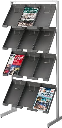 楽天【文具の月島堂】楽天市場店★ポイント最大16倍★【全国配送可】- アクセサリートレー型パンフレットスタンドコクヨ 品番 ZR-PSS403S81 フラットシルバー atk 6552-5746　65525746 -【キスパ家具】