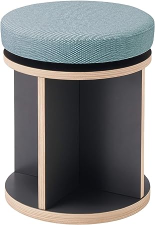 ★ポイント最大16倍★【全国配送可】- ラウンジチェア　チェス　回転スツールコクヨ 品番 K08-DZ82CW-ET391 リードグレー／アッシュターコイズ atk 6558-4767　65584767 -【キスパ家具】(3)