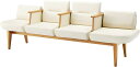 ★5/9-16 P最大27倍★【全国配送可】- ロビー レフィナ 4人用両R肘付ローコクヨ 品番 NRF-L4ABS-W21MWMW1 ナチュラル/クリームホワ...