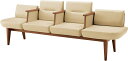 ★5/9-16 P最大27倍★【全国配送可】- ロビー レフィナ 4人用両R肘付ローコクヨ 品番 NRF-L4ABS-W2511111 ブラウン/ペールカーキ ...