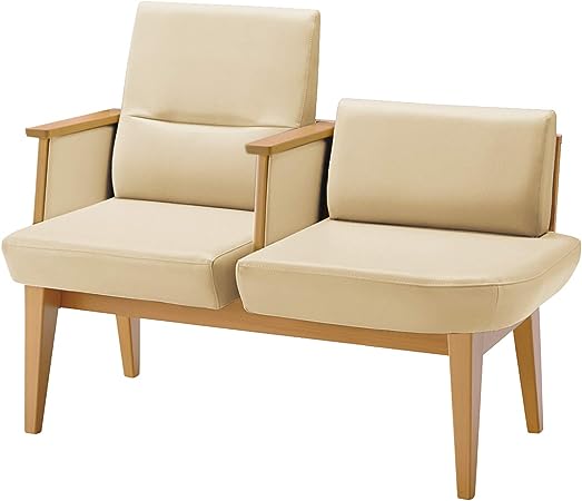 ★ポイント最大16倍★【全国配送可】- ロビー レフィナ 2人用左R肘付ミドルコクヨ 品番 NRF-M2ALS-W2111111 ナチュラル／ペールカーキ atk 6627-4285 66274285 -【キスパ家具】