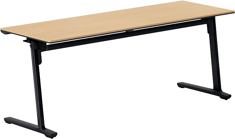 ★ポイント最大16倍★【全国配送可】- フラップテ−ブル　カ−ム　棚なし幕板なしコクヨ 品番 KT-1401E6CMT1NN ブラック／ナチュラルオーク atk 6670-3068　66703068 -【キスパ家具】