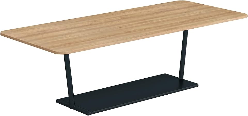 ★ポイント最大16倍★【送料無料】- ラウンジテーブル　リージョン　T字脚 LT-RG219MLE6AMY3N ブラック／ティンパーミディアム 66706212 コクヨ kokuyo -【コクヨ家具】