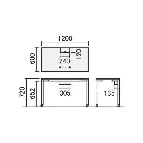 ★ポイント最大16倍★【送料無料】- ワークフィット スタンダードテーブル 片面タイプ W1200D600 SD-WFC126SAAMT1N3 20072261 コクヨ kokuyo -【コクヨ家具】 [2]