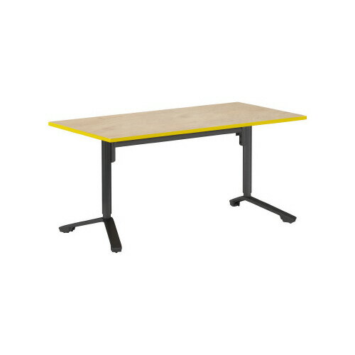 ★ポイント最大16倍★【全国配送可】- イニシア　角形天板W1500×D750　シャルトルーズイエローコクヨ 品..