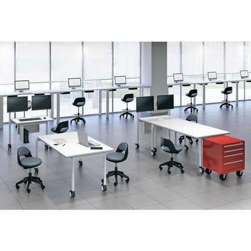 ★ポイント最大16倍★【全国配送可】- 患者用イス ココット スツール ホワイトシェル 円盤脚 ホワイトベージュコクヨ 品番 CR-CG540E1VZMD ホワイトグレー/ホワイトベージュ atk 6477-7726 64777726 -【キスパ家具】 [3]