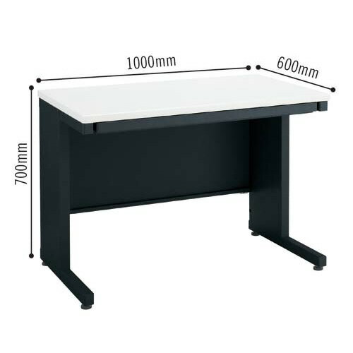 ★ポイント最大16倍★【全国配送可】- INVENTスタンダードデスクD600 W1000 ホワイト/ブラックコクヨ 品番 TKG-B106E6APAWN ブラック/ホワイト atk 6532-3458 65323458 -【キスパ家具】