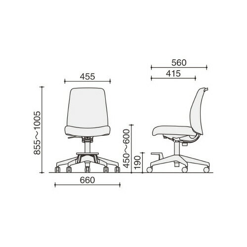★ポイント最大16倍★【全国配送可】- エルア ハイタイプ 本体:ブラック ブラック Wキャスターコクヨ 品番 C02-F101CW-BKE6E61 ブラック/ブラック atk 6629-4474 66294474 -【キスパ家具】 [2]