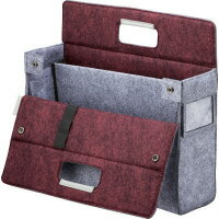 ★いまだけ！ポイント最大16倍★【在庫品は翌営業日発送】-ato6384-8564 モバイルバッグ＜モ・バコ＞　手提げタイプ　グレー×レッド 1ケ 63848564 コクヨ カハ-MB11R -【＠オフィス】