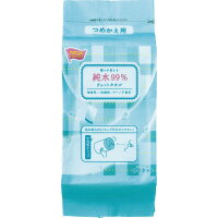 ★いまだけ！ポイント最大16倍★【在庫品は翌営業日発送】-ato6534-6365 残りが見える純水99％ウェットタオル　詰替用　110枚 1ケ 65346365 カウネット 4270-3907 -【＠オフィス】