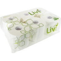 ★10/4-10/9 P最大16倍★【在庫品は翌営業日発送】-ato6617-6640 リビィ　トイレットペーパー　107mm×170m　シングル6ロール 1ケ 66176640 ユニバーサル・ペーパー 8350 -【＠オフィス】