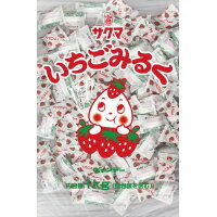 ★ポイント最大16倍★【在庫品は翌営業日発送】-ato6652-4496 ＃いちごみるく　1kg 1ケ 66524496 サクマ製菓 150453 -【＠オフィス】のサムネイル