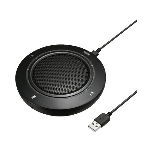 ★ポイント最大16倍★【在庫品は翌営業日発送】-ato2005-9217 WEB会議USBスピーカーフォン　ブラック 1ケ 20059217 サンワサプライ MM-MC36 -【＠オフィス】