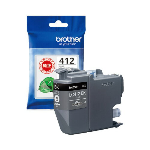 ★ポイント最大16倍★【在庫品は翌営業日発送】-ato2028-5500 インクカートリッジLC412BK ブラック 1ケ 20285500 ブラザー LC41...