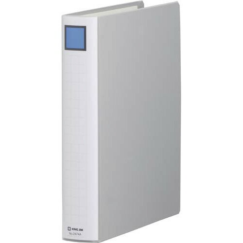 ★ポイント最大16倍★【在庫品は翌営業日発送】-ato2052-4739 キングファイルSDDE　A4S　グレー　2穴　40..