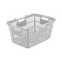 ★ポイント最大16倍★【在庫品は翌営業日発送】-ato2053-3601 パ)買い物カゴ 33L ライトグレー×5 1ケ 20533601 カウネット 7353-1081 -【@オフィス】(3)