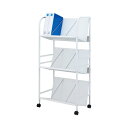 ★合計¥3,980以上で送料無料★【在庫品は翌営業日発送】-ato2054-1859 スチールファイルワゴン傾斜棚 3段ホワイト 1ケ 20541859 カウネット 7370-7691 -【@オフィス】