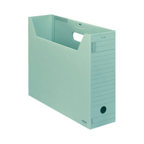 ★ポイント最大16倍★【在庫品は翌営業日発送】-ato5101-9389 ファイルボックス−FS＜Fタイプ＞　B4　フタ付き　収容幅95ミリ　緑 1ケ 51019389 コクヨ B4-LFFN-G -【＠オフィス】(3)