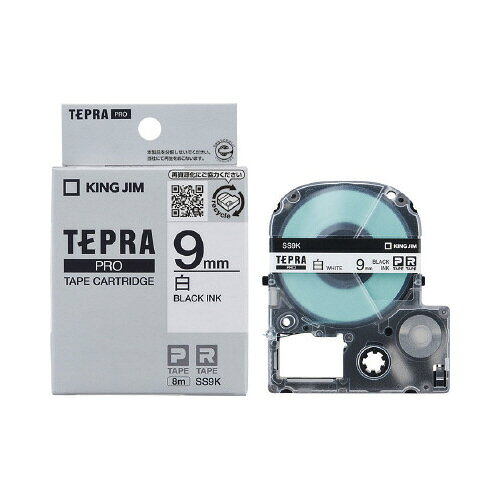 ★ポイント最大16倍★【在庫品は翌営業日発送】-ato5126-5564 テプラPROテープカートリッジ 白ラベル 白に黒文字 9mm幅×8m 1ケ 51265...