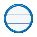 ★合計¥3,980以上で送料無料★【在庫品は翌営業日発送】-ato5167-1419 丸型名札 直径50mm 青 1ケ 51671419 コクヨ ナフ-15B -【@オフィス】