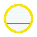 ★合計¥3,980以上で送料無料★【在庫品は翌営業日発送】-ato5167-1488 丸型名札 直径50mm 黄 1ケ 51671488 コクヨ ナフ-15Y -【@オフィス】